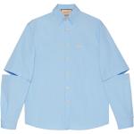 Chemises de créateur Gucci bleus clairs à manches courtes à manches courtes Taille XXL classiques pour homme 