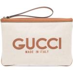 Pochettes de créateur Gucci blancs cassés en cuir en cuir rectangulaires pour femme 