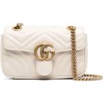 Gucci mini sac porté épaule à motif GG Marmont - Blanc