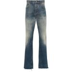 Jeans droits de créateur Gucci bleus délavés W32 L33 pour homme 