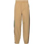 Pantalons taille élastique de créateur Gucci camel à rayures Taille 3 XL W46 pour homme 