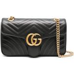 Gucci petit sac porté épaule à motif GG Marmont - Noir