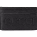 Porte-cartes en cuir de créateur Gucci noirs en cuir pour homme 