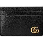 Gucci porte-cartes GG Marmont en cuir - Noir
