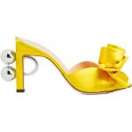 Sabots de créateur Gucci jaunes en cuir en cuir Pointure 36 avec un talon de plus de 9cm pour femme 