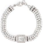 Bracelets en argent de créateur Gucci argentés en cristal pour femme 