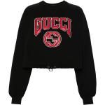 Sweats à col rond de créateur Gucci noirs à manches longues pour femme 