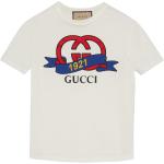 T-shirts à imprimés de créateur Gucci blancs en jersey à manches courtes à col rond pour femme 