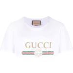 T-shirts à imprimés de créateur Gucci blancs à manches courtes pour homme 