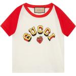 T-shirts à imprimés de créateur Gucci rouges en jersey à manches courtes à col rond pour femme 