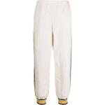 Pantalons taille élastique de créateur Gucci blancs à rayures Taille L 