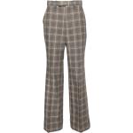 Pantalons droits de créateur Gucci gris prince de galles Taille XL W42 pour femme 