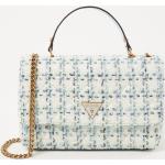 GUESS Besace Cessily en tweed 1 taille Bleu clair