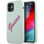 Coques & housses iPhone 12 Mini Guess blanches en silicone 