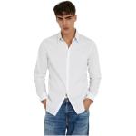 Chemises unies Guess Jeans blanches Taille M look fashion pour homme 