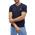 T-shirts Guess bleu marine à manches courtes à manches courtes Taille XL look fashion pour homme en promo 