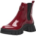 Boots Chelsea Guess Hestia rouges à bouts ronds Pointure 40 look fashion pour femme 