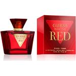 Eaux de toilette Guess Seductive Red sucrés à la vanille 75 ml avec flacon vaporisateur pour femme en promo 
