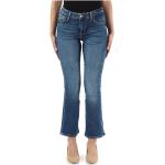 Jeans évasés Guess Jeans bleus à logo délavés Taille 3 XL pour femme 