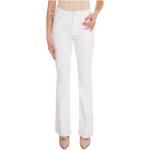 Jeans évasés Guess Jeans blancs en coton Taille XXS pour femme 