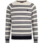 Pulls Guess blancs à rayures à rayures à col rond Taille M look fashion pour homme 
