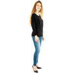 Pulls longs Guess Jeans noirs à strass Taille S look fashion pour femme 