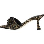 Sandales Guess marron à effet léopard en cuir Pointure 38 look fashion pour femme 