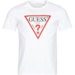 T-shirts Guess blancs Taille XS pour homme en promo 