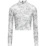 T-shirts col roulé Guess gris clair en polyamide à manches longues à col roulé Taille XS pour femme en promo 