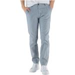 Pantalons Guess bleus à rayures en coton Taille M coupe slim pour homme 