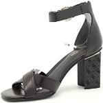 Sandales Guess noires en cuir en cuir Pointure 36 look fashion pour femme 
