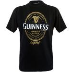T-shirts noirs à manches courtes Guinness à manches courtes Taille S look casual pour homme 