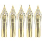 Gullor 5PCS stylo plume nibs ajustement Jinhao 159/450/750, or, plume moyenne