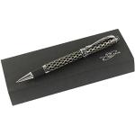 Gullor 750 Rollerball Pen Black & Silver Square Pattern with Original pen box and pen pouch