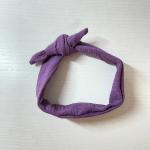 Turbans violets avec noeuds look Pin-Up pour homme 