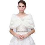 Manteaux teddy bear de mariée blancs en peluche look fashion pour femme 