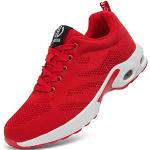 Chaussures de running rouges respirantes Pointure 39 look fashion pour femme 