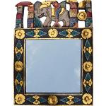 Miroirs muraux multicolores à motif éléphants 