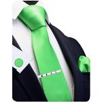 Cravates en soie vert émeraude Taille M classiques pour homme 