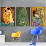 Tableaux à motif fleurs Gustav Klimt modernes 
