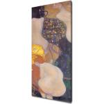 Tableaux marron en bois Gustav Klimt art nouveau 