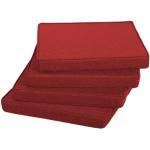 Coussins extérieurs Gutekissen rouges en polyuréthane 50x50 cm 