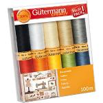 Gutermann Creative Lot de 10 bobines 100% Coton Gut_734521-1 Multicolore