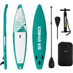 Gymrex Stand up paddle gonflable - 120 kg - Vert - Kit incluant pagaie et accessoires GR-SPB370
