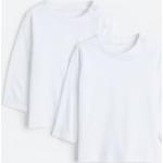 T-shirts à manches longues H&M blancs en jersey lot de 2 Taille 2 ans pour fille de la boutique en ligne H&M 