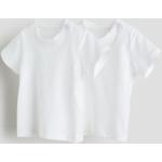 T-shirts H&M blancs en jersey lot de 2 Taille 2 ans pour fille de la boutique en ligne H&M 
