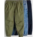 Pantalons H&M verts en tissu sergé enfant 