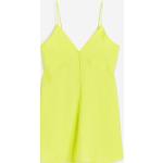 Mini robes H&M jaunes à bretelles spaghetti minis Taille L pour femme 