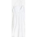 Robes dos nu H&M blanches smockées à bretelles spaghetti Taille XS pour femme 
