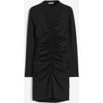 Robes H&M noires en jersey à manches longues à manches longues Taille L pour femme 